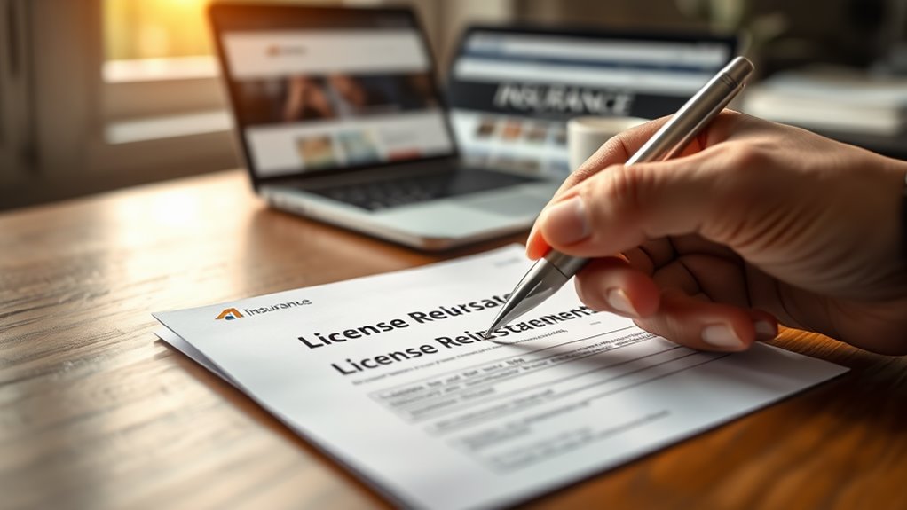 reinstate license with insurance